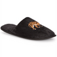 INC International Concepts Women's Placed Leo Microvelour Slippers Black Size L