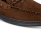 Gold Toe Men's Carter Memory Foam Slip on Loafer Slippers Brown Size Large