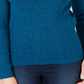 Karen Scott Women's Cotton Mock Neck Sweater Blue Size X-Small