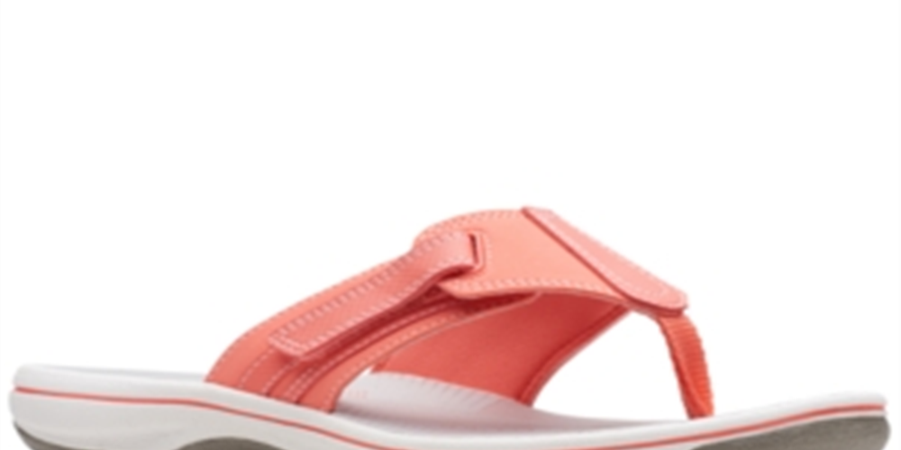 Clarks Women's Brinkley Sail Flip Flop Orange Size 5 M