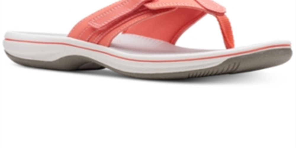 Clarks Women's Brinkley Sail Flip Flop Orange Size 5 M