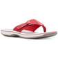 Clarks Women's Brinkley Sail Flip Flops Thong Slip on Red Size 8 M