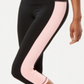 Ideology Women's Colorblocked Cropped Leggings Black- Size X-Small