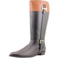 Karen Scott Women's Deliee Solid Round Toe Mid Calf Boots Black Size -7.5 M