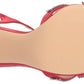 Nina Women's FREJA Satin Open Toe SlingBack Classic Pumps Red Size 8.5 M
