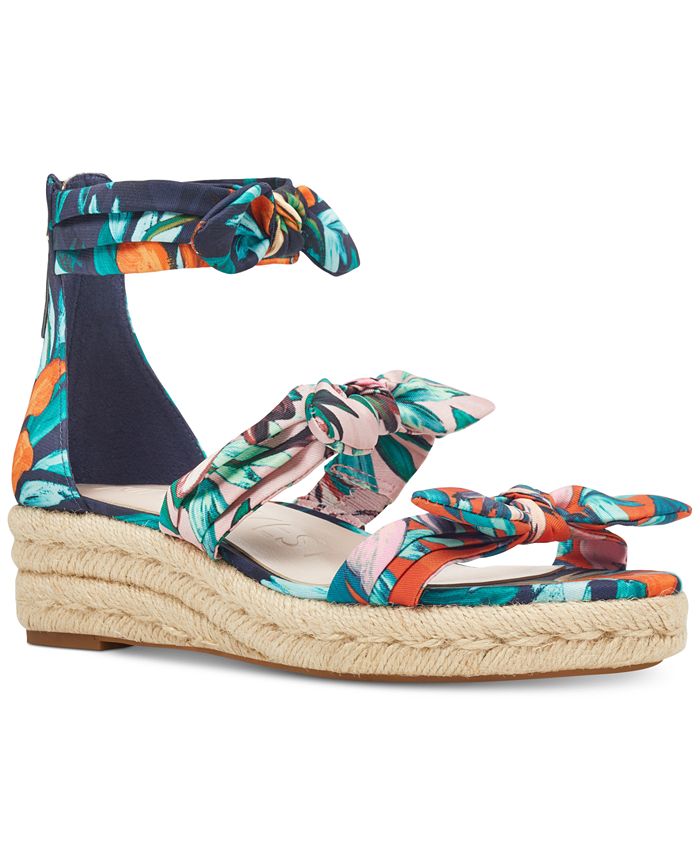 Nine West Women's Allegro Open Toe Casual Espadrille Sandals Blue Size 6.5 M