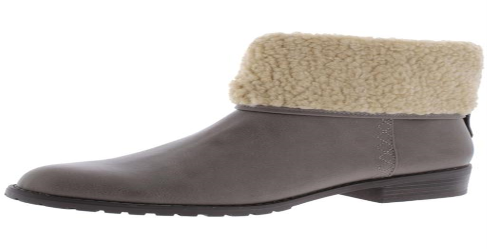 Style & Co Women's Bettey Fold Over Faux Fur Booties Brown Size 9 M