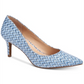 Alfani Women's Jeules Sparkle Fabric Pointed Toe Classic Pumps Blue Size -9.5 M