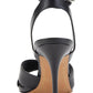 DKNY Women's Leather Open Toe Ankle Strap Classic Pumps Black Size 6 M