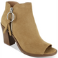 Esprit Women's Neely Faux Suede Peep Toe Shooties Brown Size 9.5 M