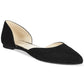 Nine West Women's Starship Leather Pointed Toe Ballet Flats Black Size 6.5 M