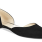 Nine West Women's Starship Leather Pointed Toe Ballet Flats Black Size 6.5 M