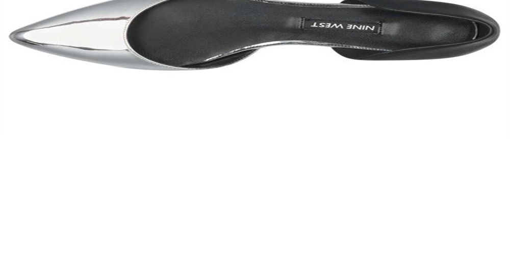 Nine West Women's Starship Leather Pointed Toe Ballet Flats Black Size 6.5 M