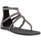 Jessica Simpson Women's Cammie Thong Sandal Silver Size 5.5 M
