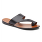 Kenneth Cole New York Women's Round Toe Wedge Slip on Leather Thong Sandals Black Size 6 M