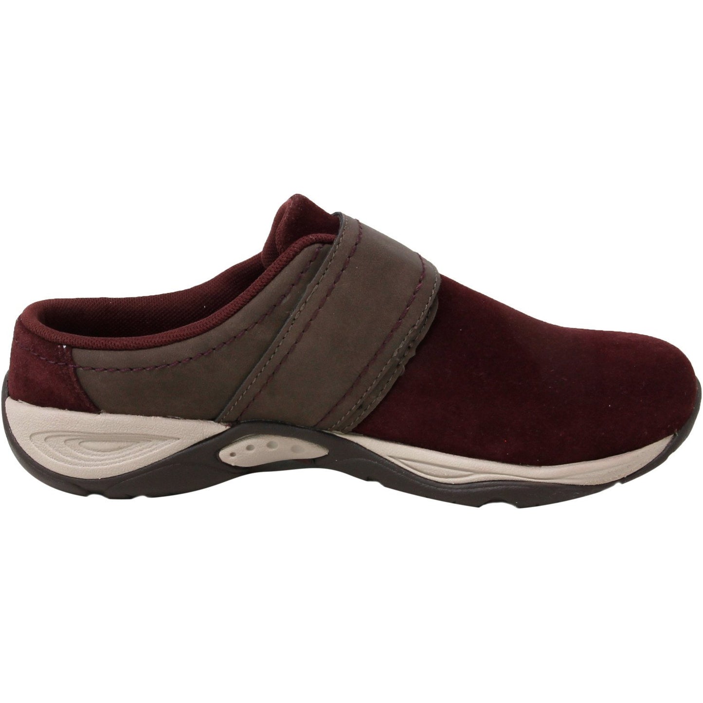 Easy Spirit Womens Suede Closed Toe Shoes Red Size 7.5 M