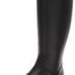 Steve Madden Women's Jasper Leather Almond Toe Knee High Riding Black Size 11 M