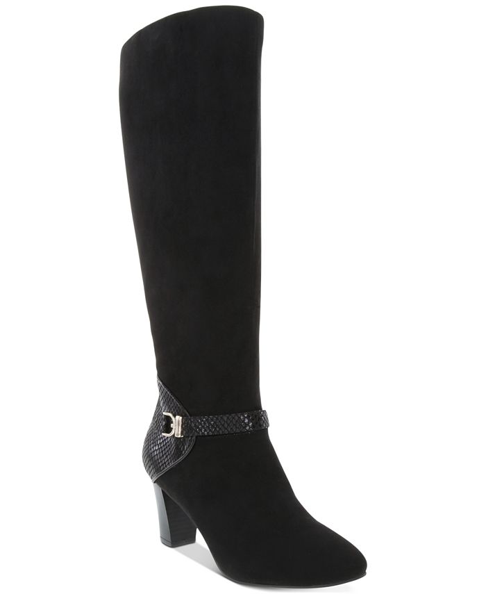Karen Scott Women's Sharonn Closed Toe Mid Calf Fashion Boots Brown Size 7.5M-WC