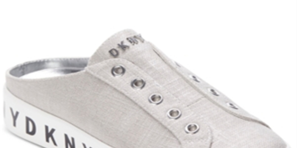 DKNY Women's Bayne Slip on Sneakers Silver Size 11