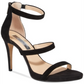 INC International Concepts Women's Sadiee Strappy Dress Sandals Suede Black Size 10 M