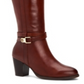 Giani Bernini Women's Rozario Leather Closed Toe Knee High Fashion Boots Brown Size 5.5 M
