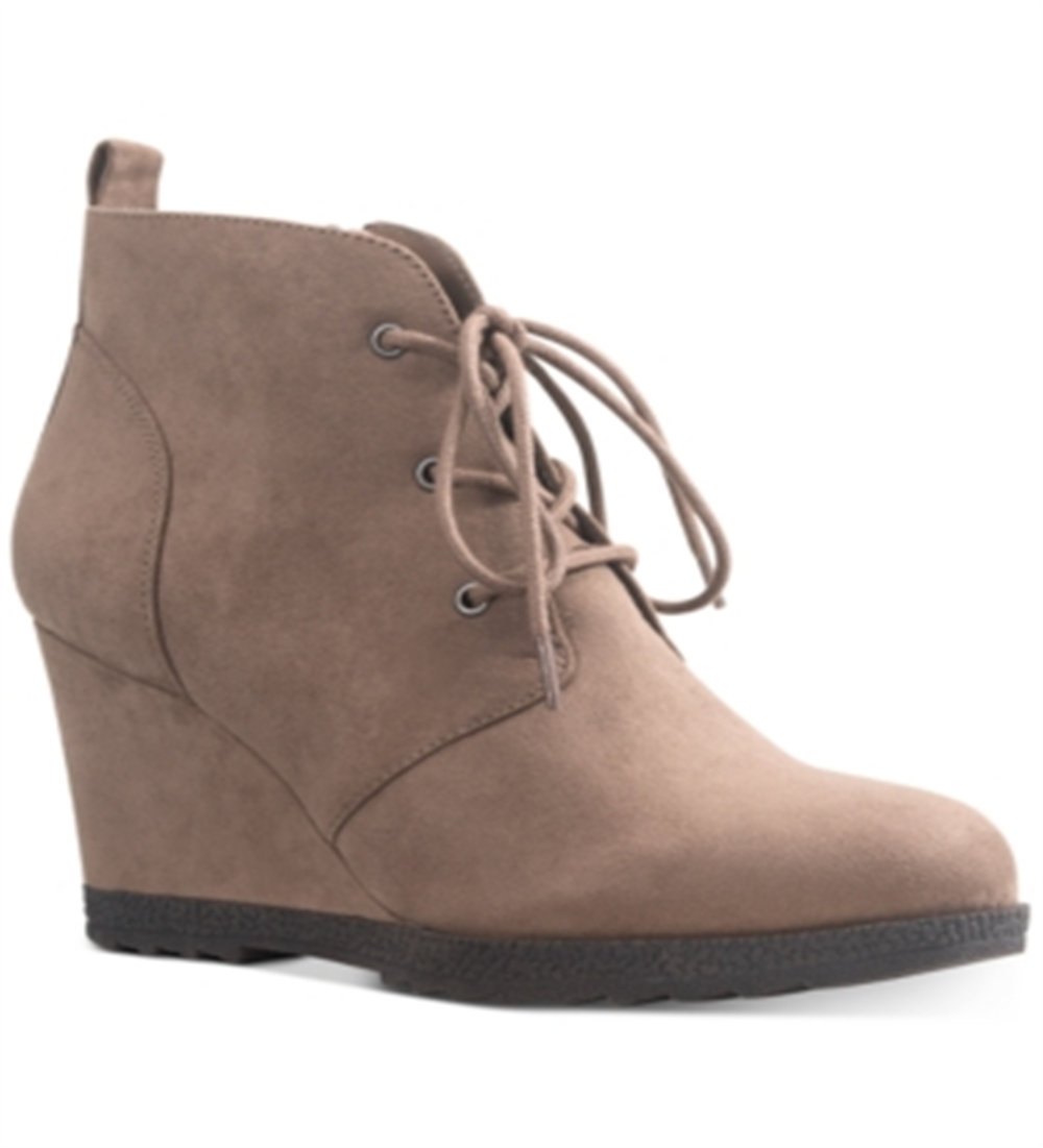American Rag Women's Kiraa Heeled Almond Toe Booties Brown Size 10 M