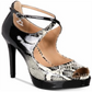 Thalia Sodi Women's Chelsie2 Peep Toe Ankle Strap Shoes Black Size 8 M