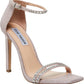 Steve Madden Women's Collette Two Piece Rhinestone Sandals Pink Size 5.5 M