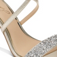 Jewel Badgley Mischka Women's Ankle Strap Open Toe Pumps Gold Size 5.5 M