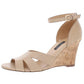 Nine West Women's Lilly Wedge Sandals Cut Out Open Toe Brown Size 10.5 M