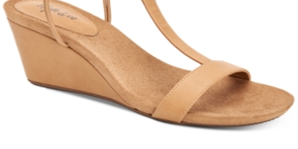Style & Co Women's Mulan Wedge Sandals Brown Size 5.5 M