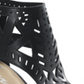 American Rag Women's Danyelle Leather Open Toe Casual Ankle Strap Sandals Black Size 6.5M