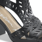 American Rag Women's Danyelle Leather Open Toe Casual Ankle Strap Sandals Black Size 6.5M
