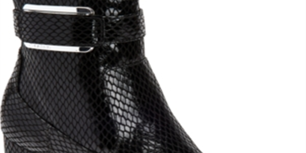 Calvin Klein Women's Cattee Booties Black Size 8 M