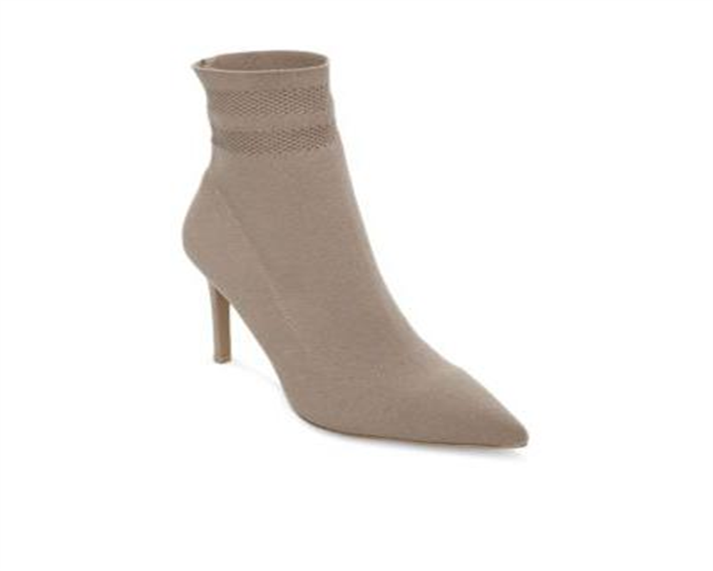 Steve Madden Women's Cookie Fabric Pointed Toe Mid Calf Fashion Boots Gray Size 8.5 M