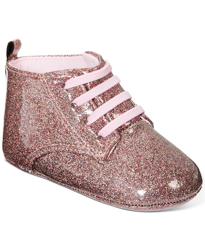 First Impressions Baby Girl's Glitter Booties Pink Size 4