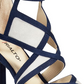 Rialto Women's Ria Fabric Peep Toe Ankle Strap D-orsay Pumps Navy Size 5.5