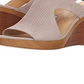 Michael Kors Women's Josephine Leather Peep Toe Casual Ankle Strap Sandal Gray Size 7.5 M
