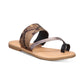Rock & Candy Women's Billyne Leather Open Toe Flat Sandals Black Size 7 M