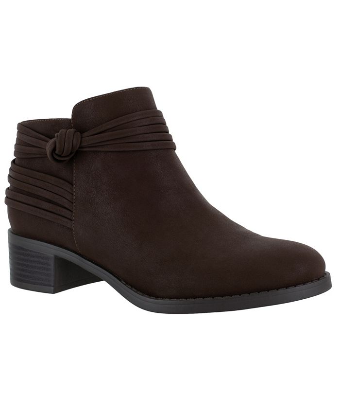 Easy Street Women's Wylie Booties Brown Size 8.5 M