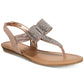 Material Girl Women's Seana Fabric Open Toe Casual Slingback Sandals Brown Size 7.5 M