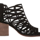 Vince Camuto Women's Kevston Heel Sandals Black Size 7.5M