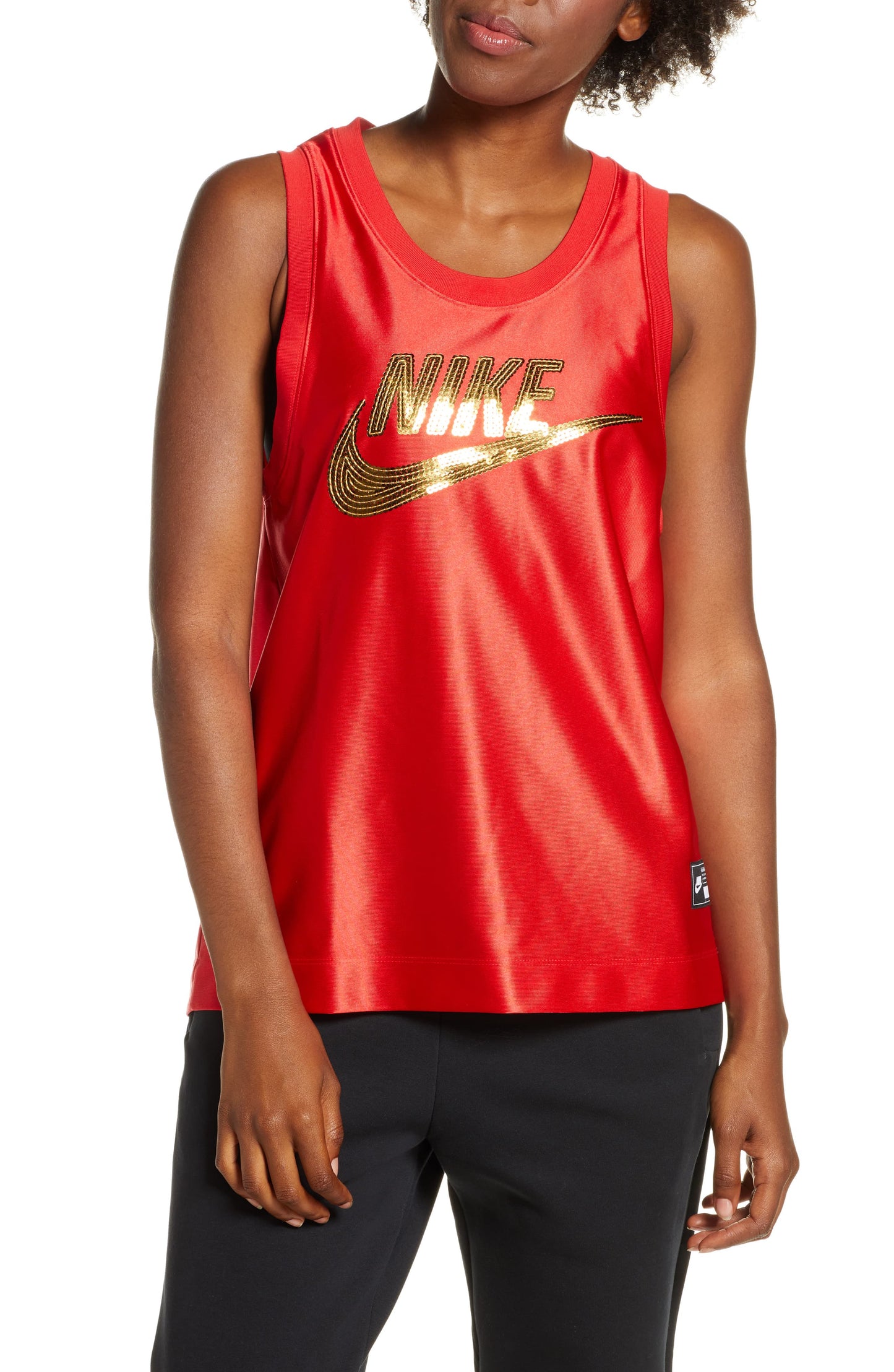 Nike Women's Fitness Running Jersey Red Size Medium