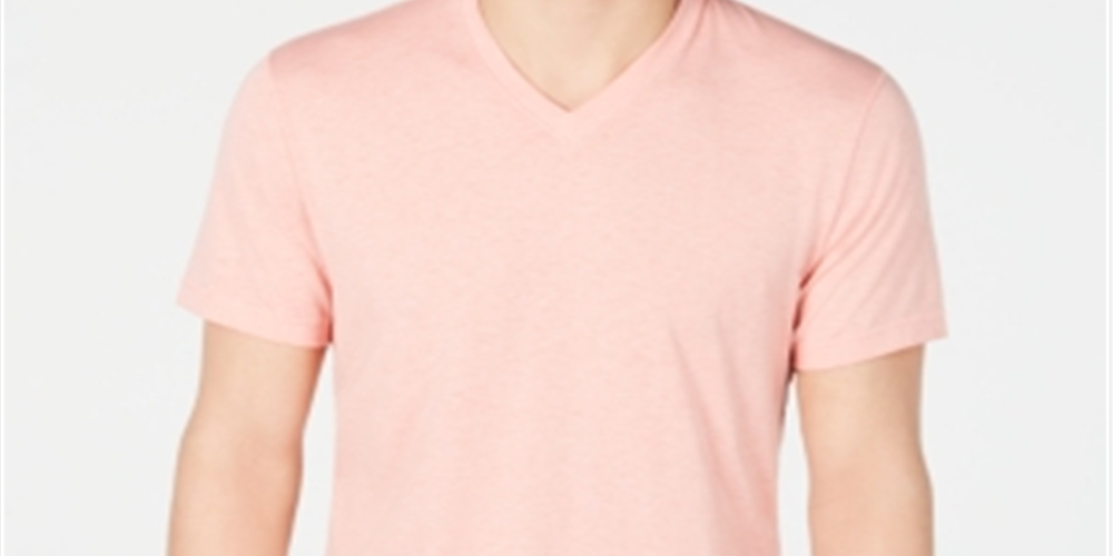 INC International Concepts Men's Heathered T-Shirt Pink Size Small