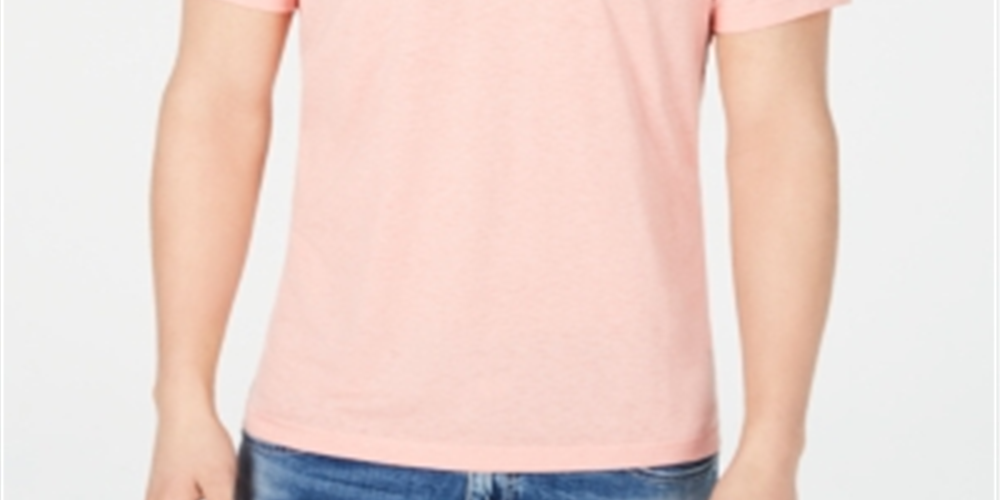 INC International Concepts Men's Heathered T-Shirt Pink Size Small