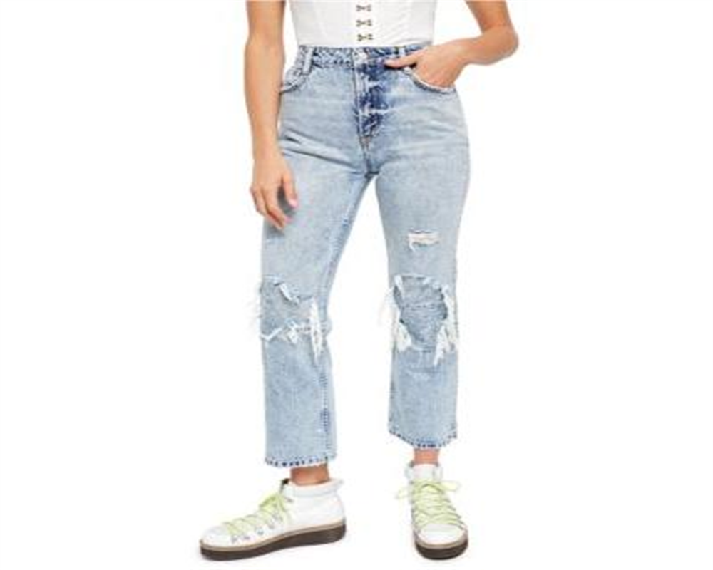 Free People Women's My Own Lane Jeans Blue Size 26