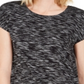 JM Collection Women's Tie Hem T-Shirt Black Size Medium
