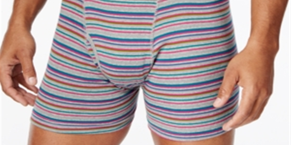 Alfani Men's 4 Pk Striped Boxer Briefs Pink Size Small