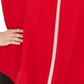 JM Collection Women's Glitter Stripe Top Red Size 0X