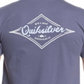 Quiksilver Men's Tee Shirts Night Shadow Logo Diamond Wave Tee Blue Size XXL